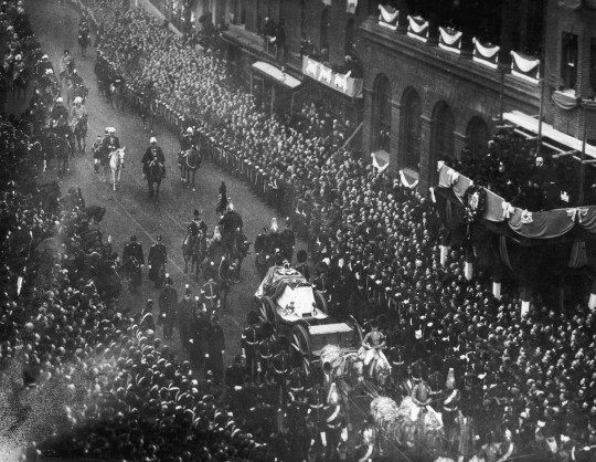 Procession du cercueil de la reine Victoria