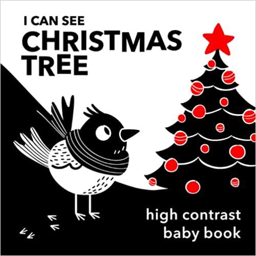 Je peux voir la couverture du livre de l’arbre de Noël