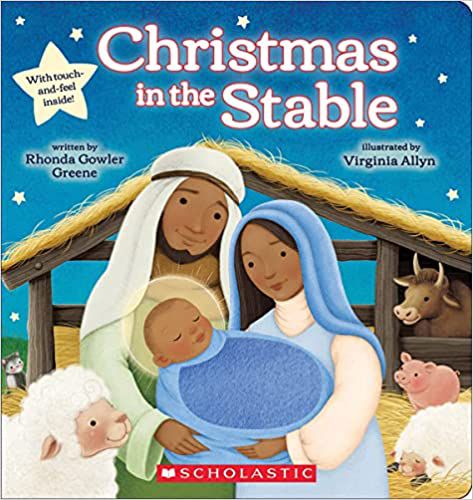 Noël dans la couverture du livre stable