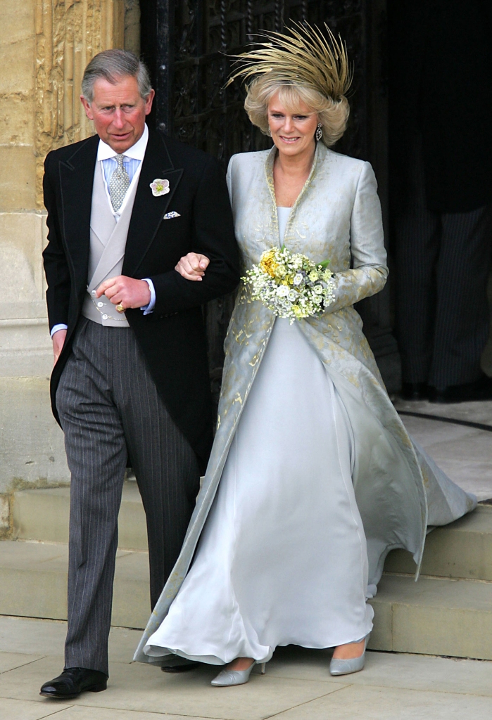 Charles et Camilla le jour de leur mariage en 2005.