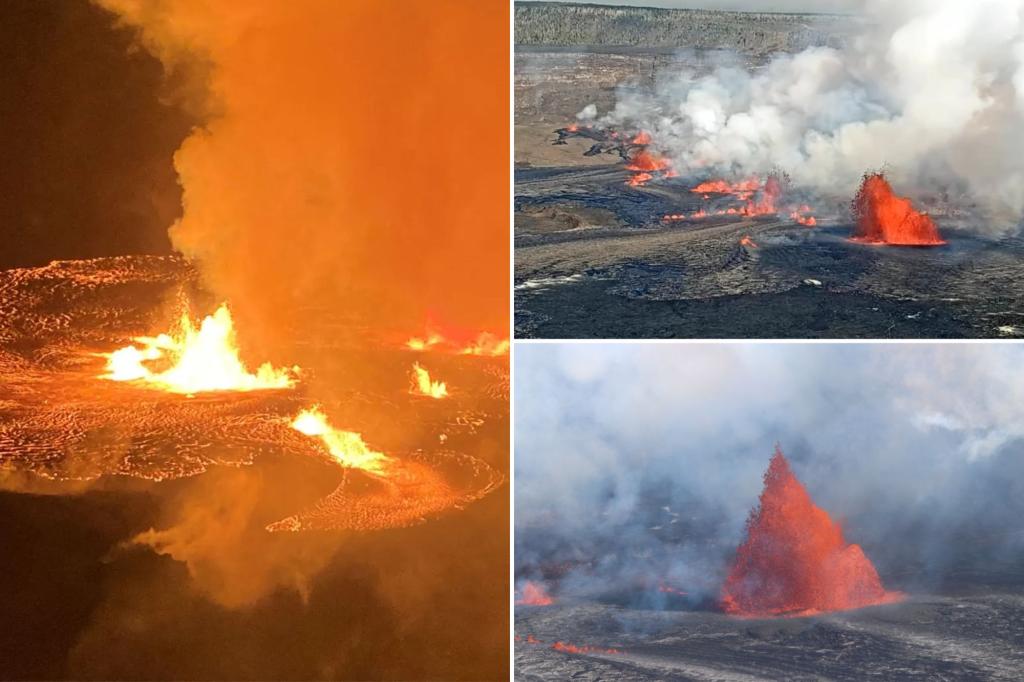 Le volcan Hawaï Kilauea entre en éruption avec de la lave rougeoyante après près de 2 mois de calme