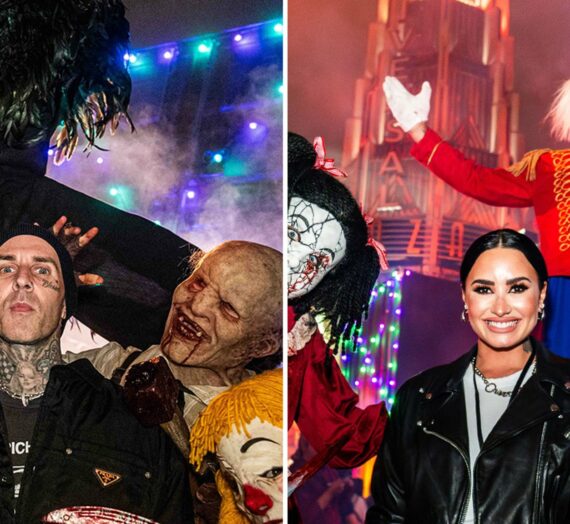 Les célébrités frappent les nuits d’horreur d’Halloween … Photos amusantes effrayantes!